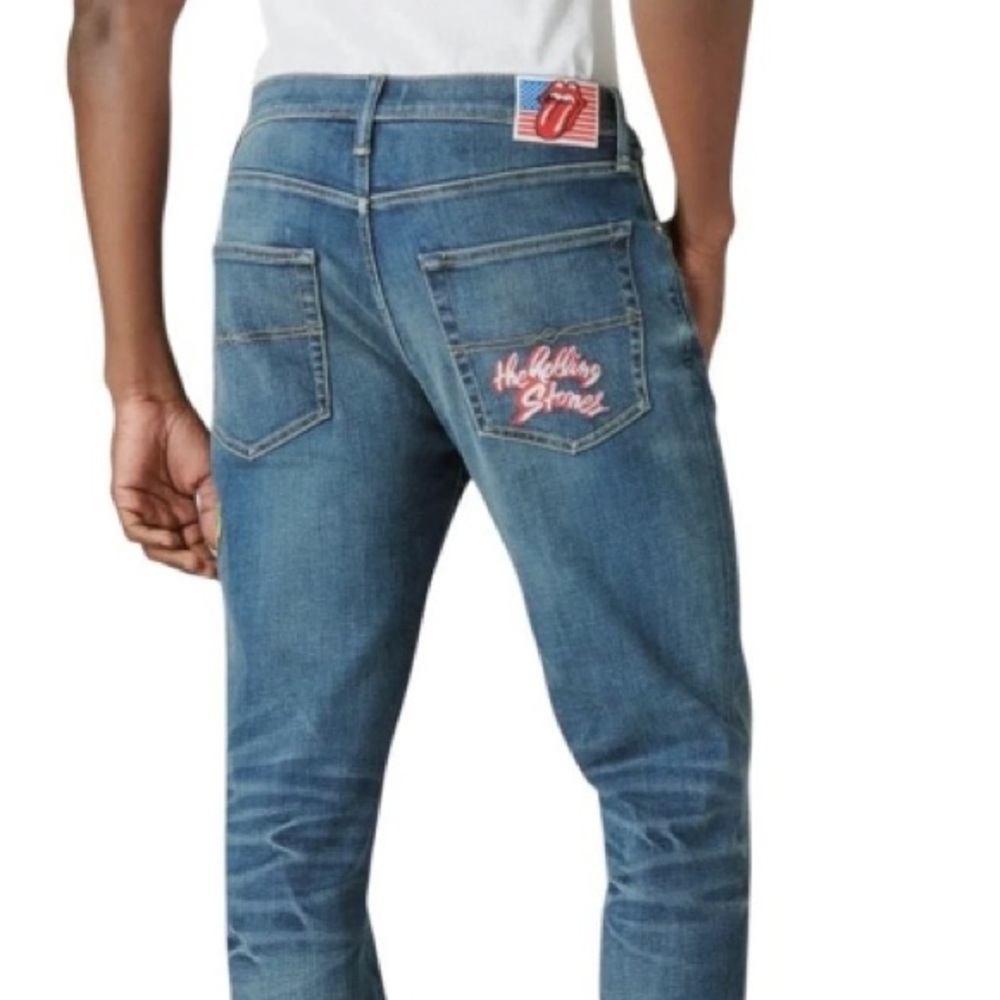 Lucky Brand X The Rolling Stones Collab 223 Straight Jeans W38 L32